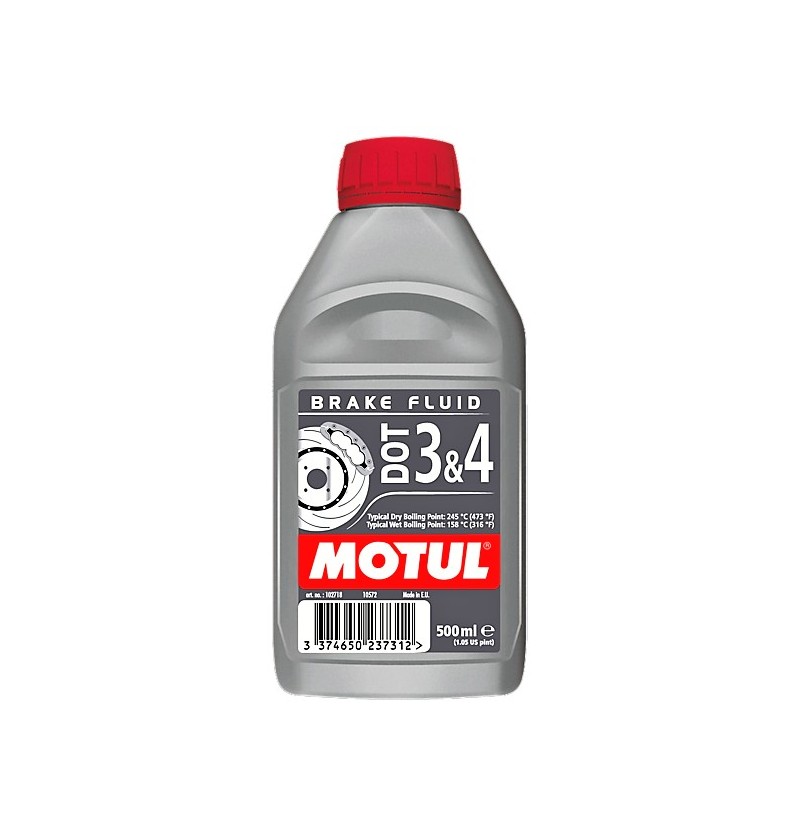 MOTUL DOT 3 & 4 BRAKE FLUID (500ML)