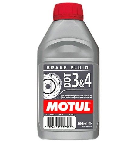 MOTUL DOT 3 & 4 BRAKE FLUID (500ML)