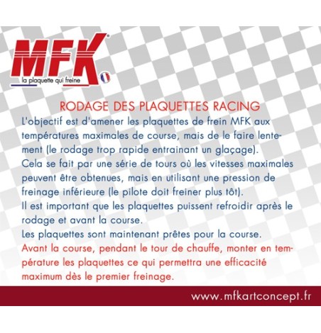 PLAQUETTES AR MOD IPK EV08 /R2 