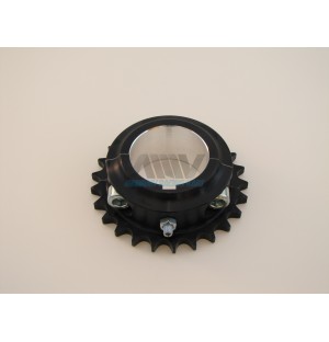 COURONNE ARRIERE KZ ERGAL 7075 ø50MM ANODISE NOIR