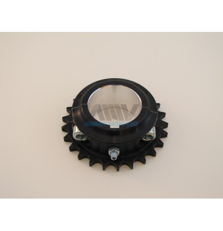COURONNE ARRIERE KZ ERGAL 7075 ø50MM ANODISE NOIR