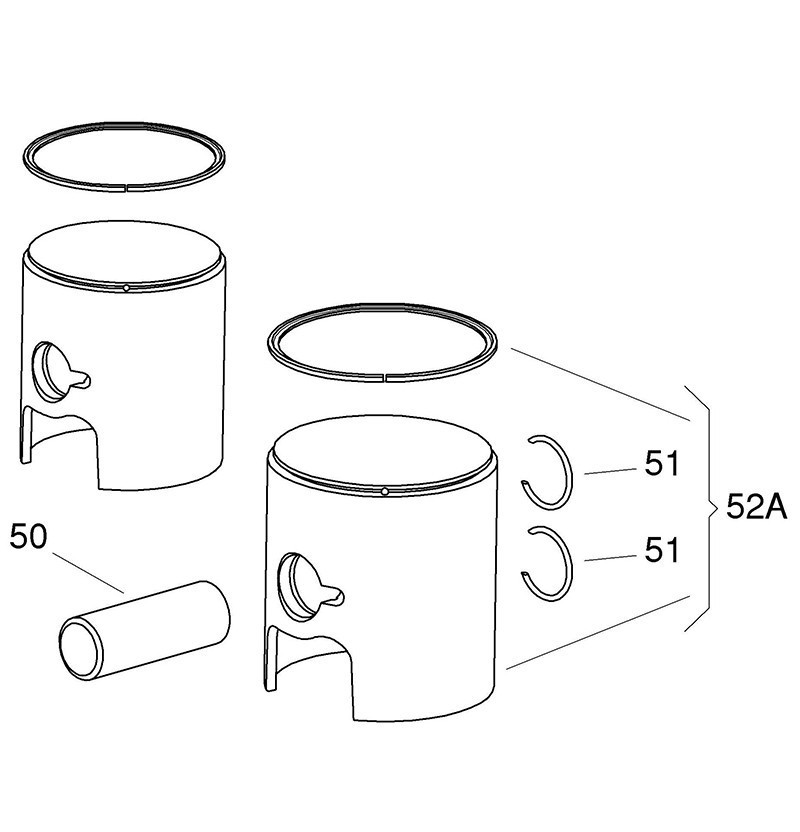AXE DE PISTON 14x44 1^SEL.