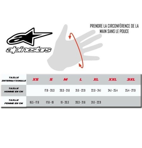 GANTS ALPINESTARS TECH 1 K RACE V2 CORPORATE OU  VERTICAL