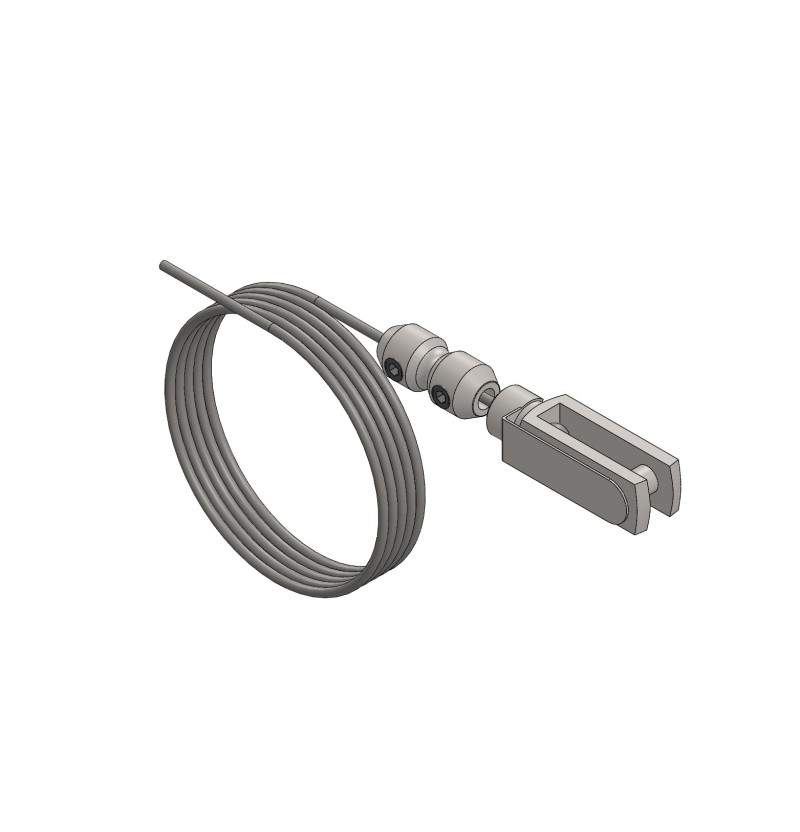 CÂBLE DE FREIN DE SÉCURITÉ COMPLET AVEC FOURCHE