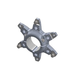 PORTE COURONNE ALU NOIR PAROLIN MOTOR 50MM