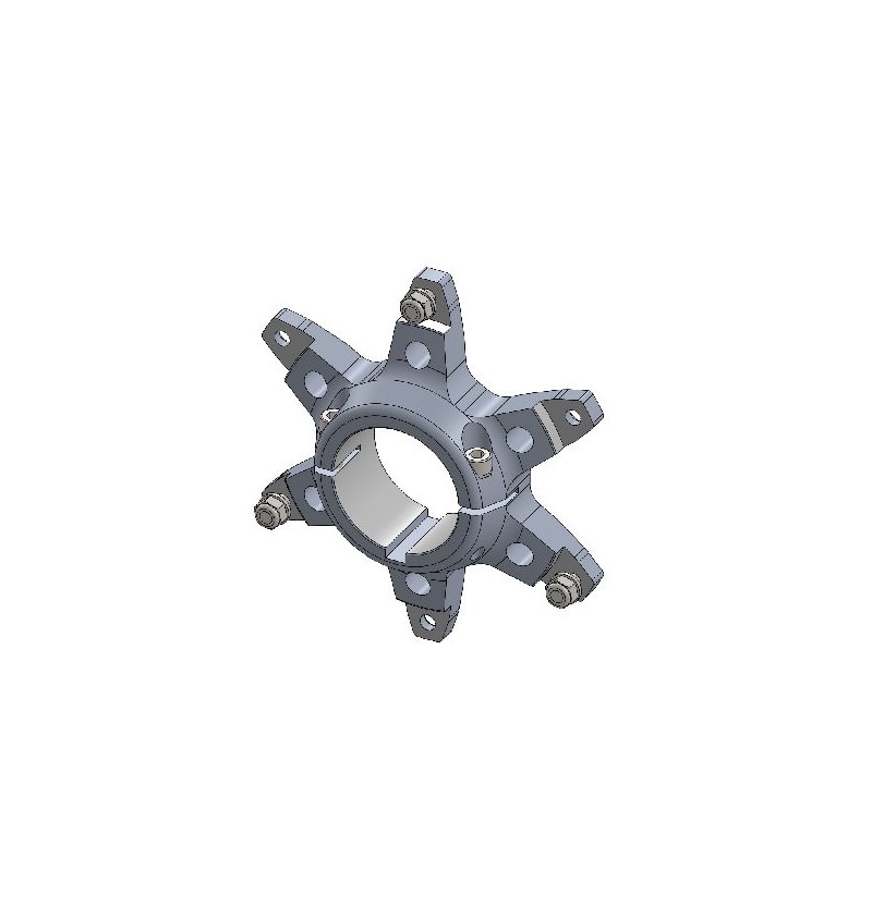 PORTE COURONNE ALU NOIR PAROLIN MOTOR 50MM