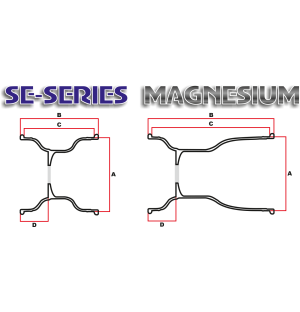 SET 4 JANTES MAGNESIUM DOUGLAS DWT 130/212 MM ( SE - M -... 2