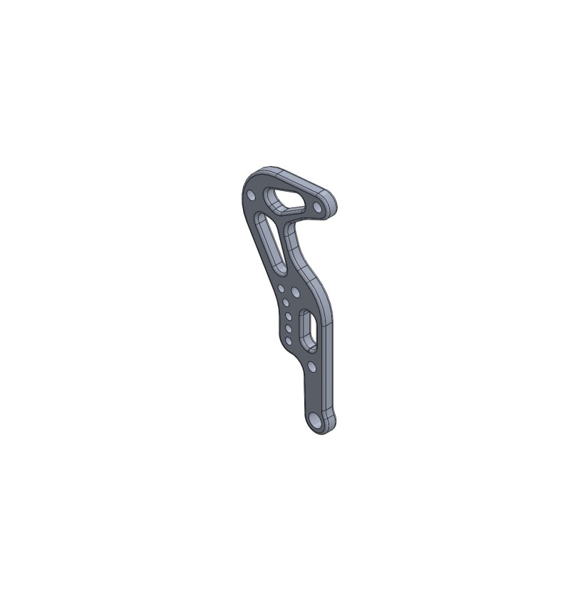 SUPPORT PEDALE ANODISE NOIR POUR MINI ET BABY